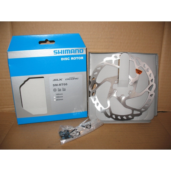 Гальмiвний ротор Shimano SM-RT66-S 160mm - фото 1