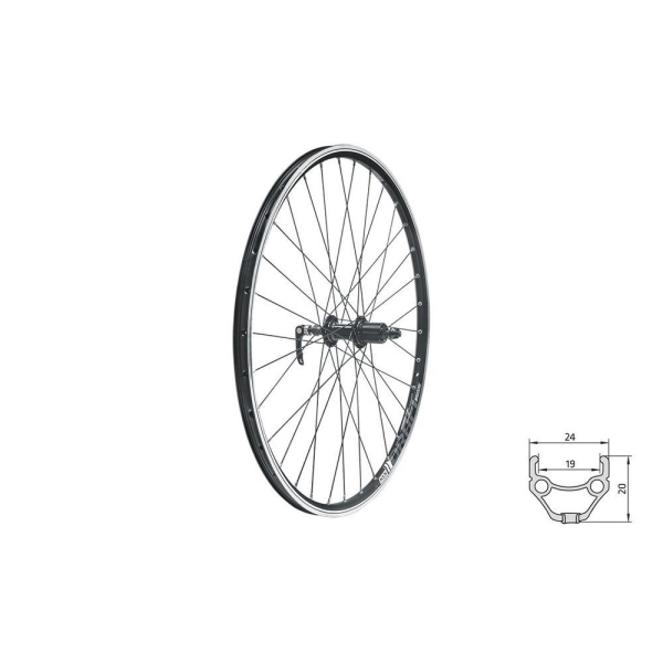 Колесо заднє KLS Draft R 26