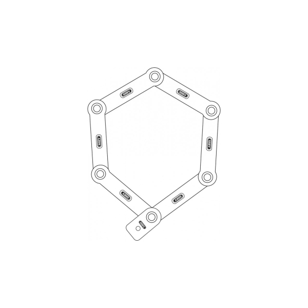 Замок сегментний ABUS 6500/110 Bordo Granit X-Plus SH Black - фото 1