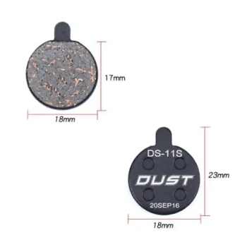 Колодки DUST DS-11S напівметал для Alhonga, Zoom