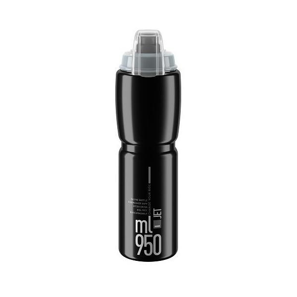 Фляга ELITE Jet Plus 950ml чорний/сірий