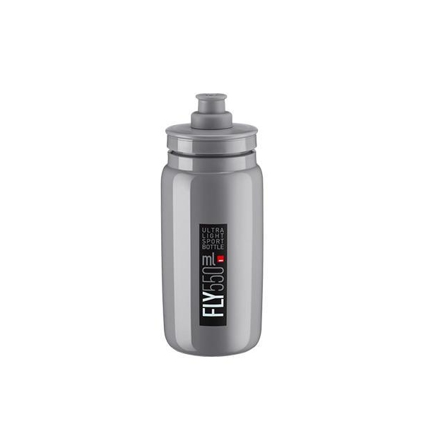 Фляга ELITE Fly 550ml сіра з чорним лого