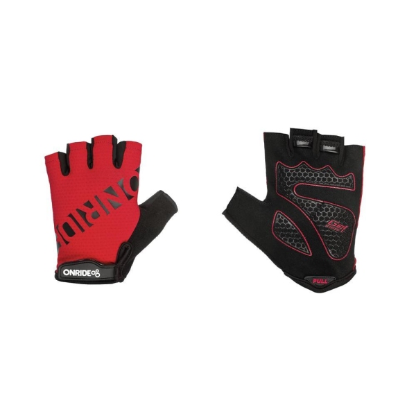 Рукавички ONRIDE Hold 20 Сірий/Червоний L