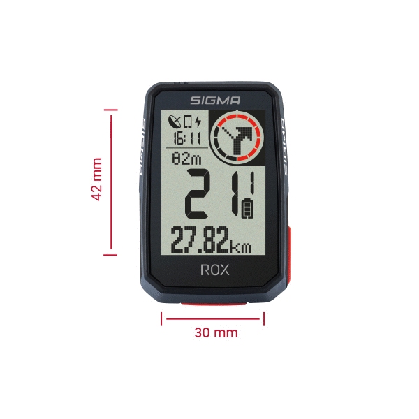 GPS Велокомп'ютер SIGMA ROX 2.0 Black Top Mount Set - фото 1