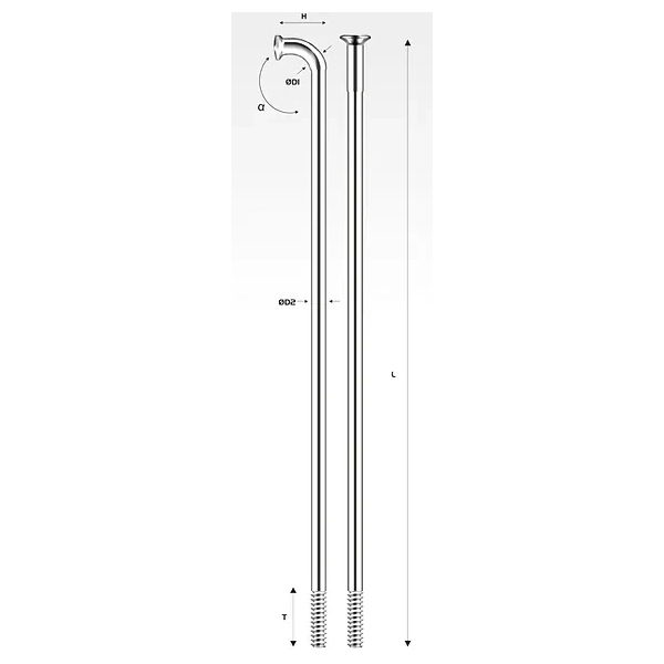 Спиця Pillar PSR Standard нерж срібл 256 - фото 1