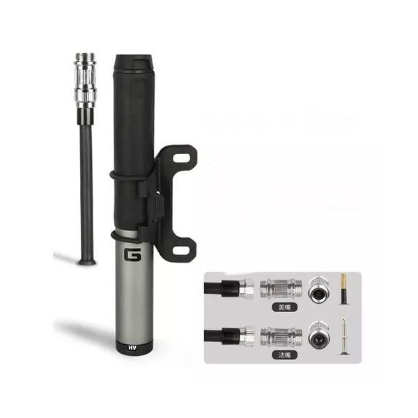 Насос компактний Giyo GP-89 алюмінієвий зі шлангом - фото 1