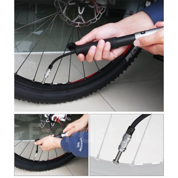 Насос компактний Giyo GP-89 алюмінієвий зі шлангом - фото 3