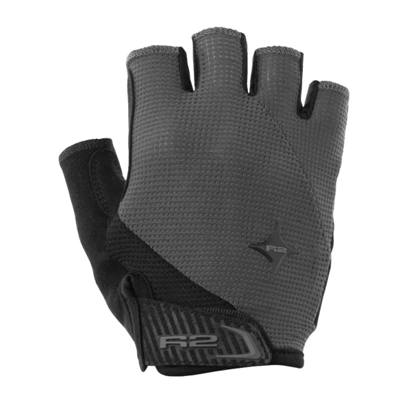 Рукавички R2 Ribbon 2.0 чорний/сірий - M