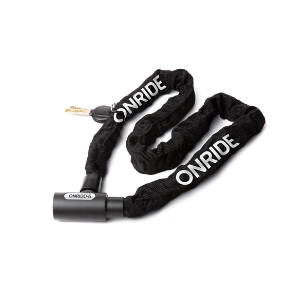 Велозамок ONRIDE Tie Lock 30 ланцюговий циліндровий 6x1000mm